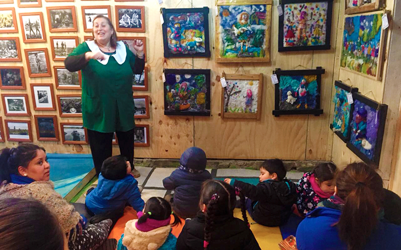 Artista inspira su obra en proyecto de aula de jardín infantil