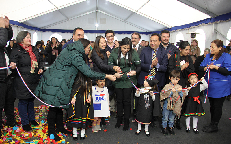 Vicepresidenta Ejecutiva Adriana Gaete inaugura nuevo jardín en Arauco para 48 niños