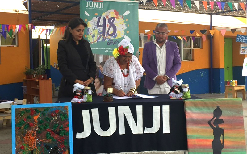 JUNJI Arica suscribe convenio con ONGs de Afrodescendientes