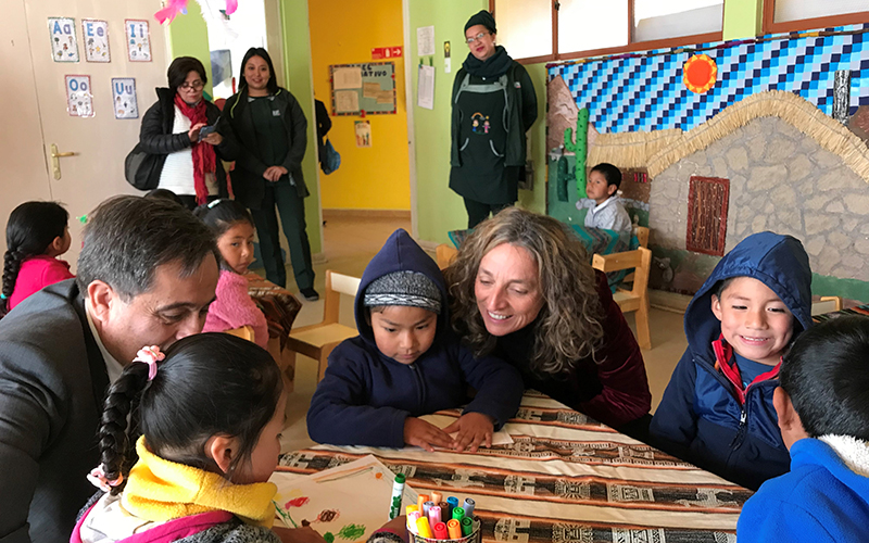 Subsecretaria de Educación Parvularia visita jardines infantiles en Antofagasta