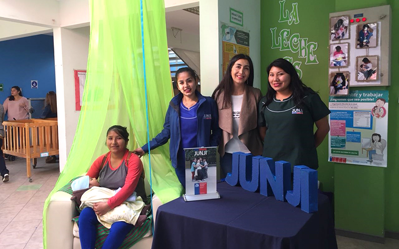 La JUNJI Arica promueve la lactancia materna como pilar de vida