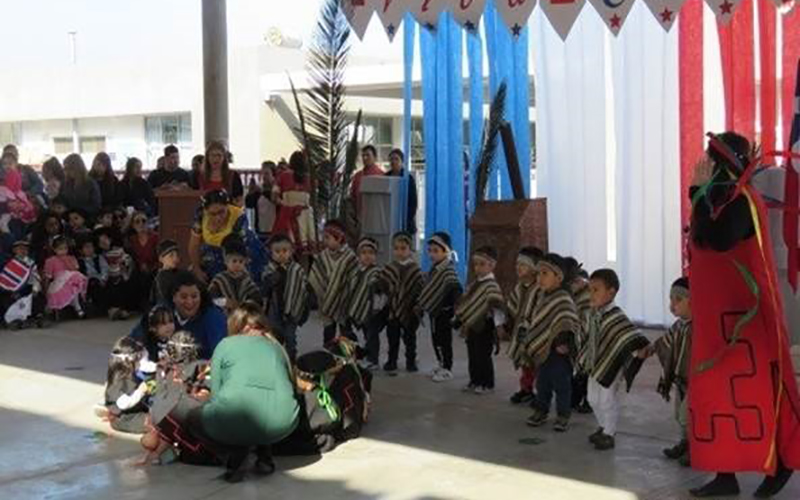Con bailes folclóricos celebran un nuevo 18 de septiembre en el Jardín Infantil “Mi Banderita Chilena”
