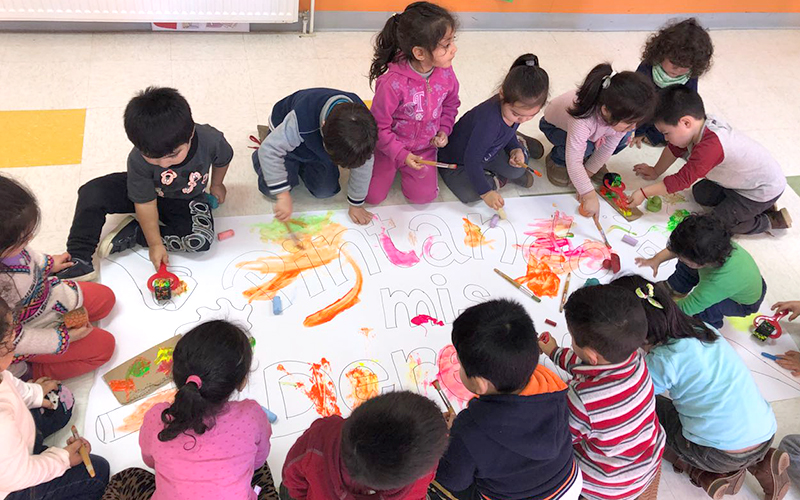 Jardín infantil “Pequeños Abracitos” se sumó a celebración del Mes de la Infancia