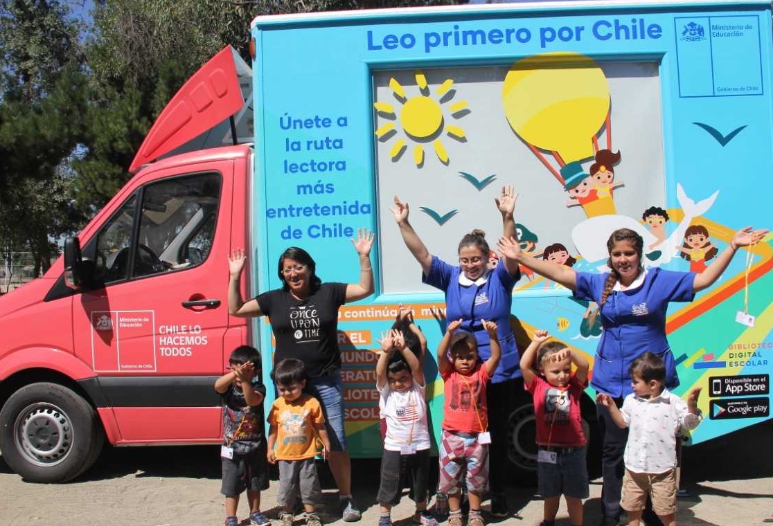 Con alegría niños y niñas de JUNJI O’Higgins participaron en el lanzamiento de la iniciativa “Leo primero por Chile”