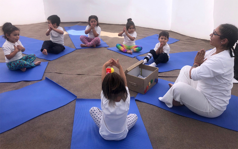 Jardín “Los Pastorcitos” implementa innovadoras prácticas pedagógicas basadas en el Yoga