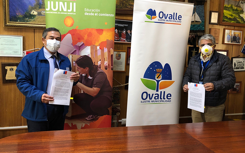 Junji y Municipalidad de Ovalle firman convenio para el mejoramiento del Jardín “Sueñitos del Mañana”