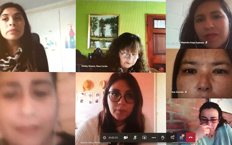 Realizan diálogos virtuales para profundizar el contacto con las familias