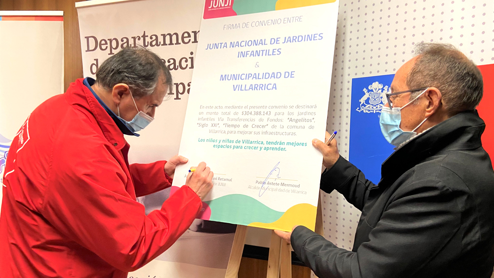 Villarrica mejorará infraestructura de jardines VTF gracias a recursos de Junji