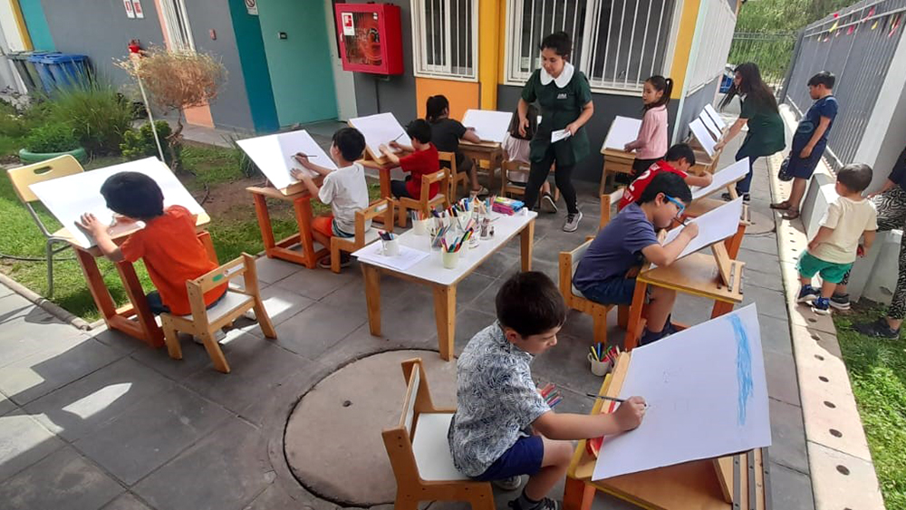 Niños y niñas del Valle del Aconcagua participan del primer concurso de dibujo y pintura