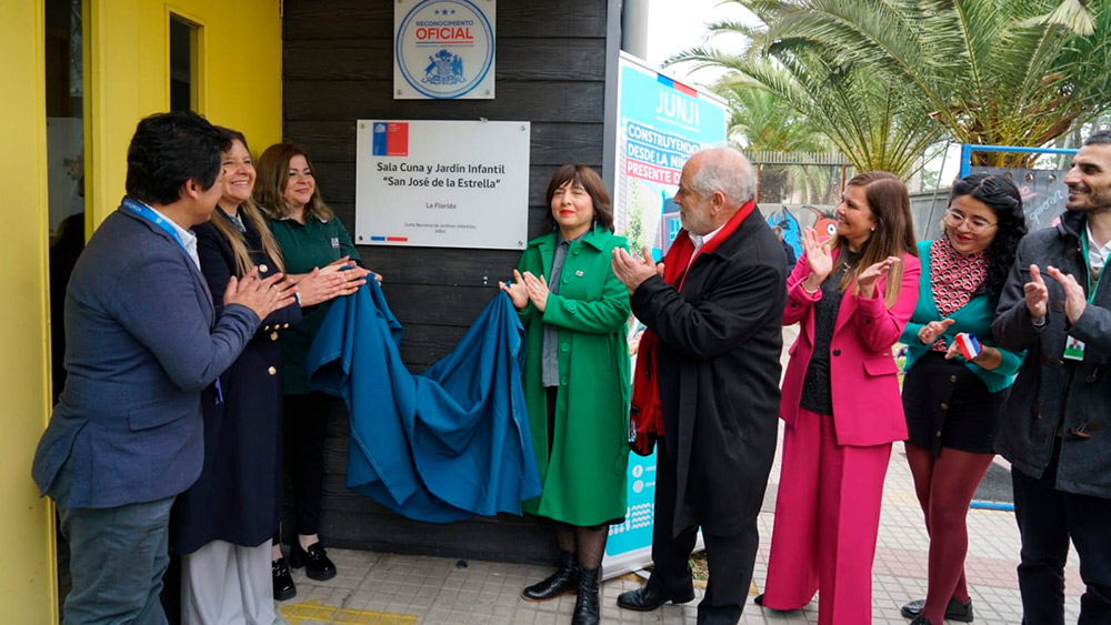 Con la presencia del ministro Carlos Montes la Junji inauguró un nuevo jardín infantil en La Florida